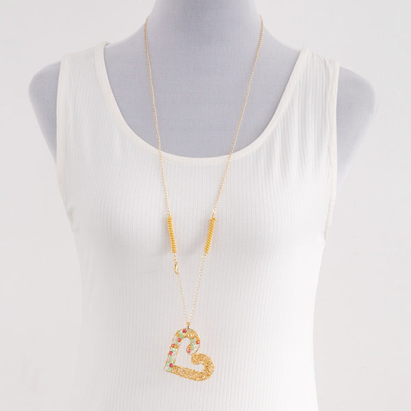 Collar largo con MaxiDije corazon